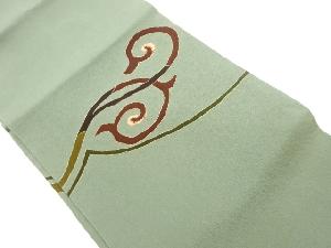 縮緬地唐草模様刺繍名古屋帯